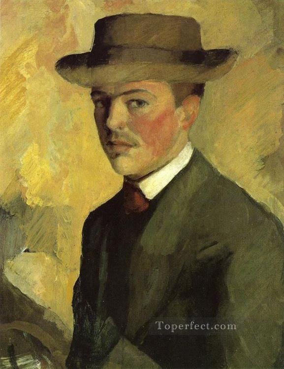 Self Portrait 1909 August Macke Oil Paintings